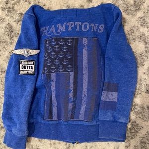 Butter Super Soft Hamptons Blue Hoodie Sz 4T